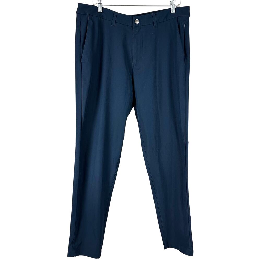 Lululemon Commission Pant Slim Warpstreme True Navy Men's Size 36 x 31 EUC